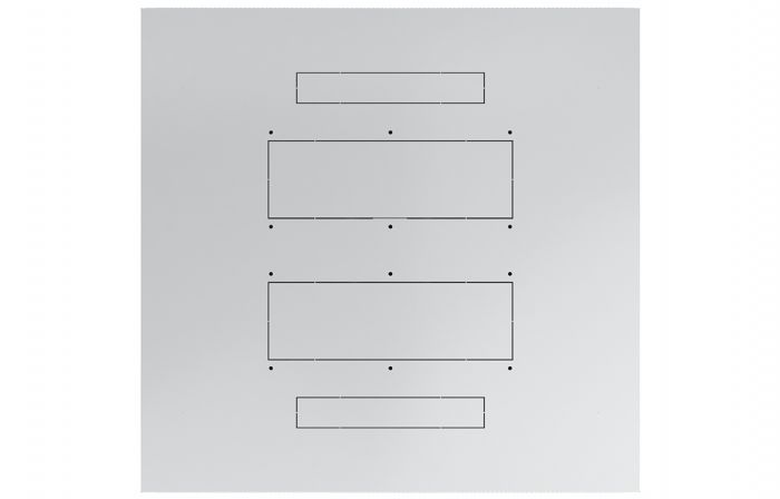Шкаф телекоммуникационный напольный 19",42U(800x800), ШТ-НП-42U-800-800-М, передняя дверь металл ССД