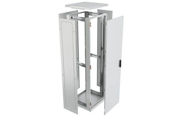 Шкаф телекоммуникационный напольный 19",33U(600x1000), ШТ-НП-33U-600-1000-П, передняя дверь перфорированная ССД