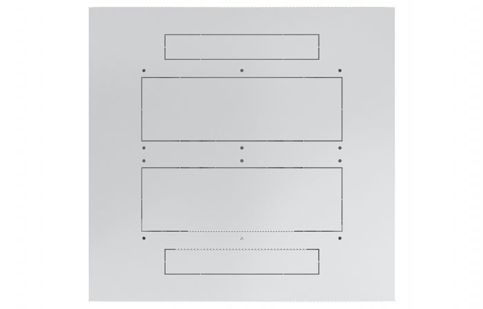 Шкаф телекоммуникационный напольный 19",24U(600x1000), ШТ-НП-24U-600-1000-П, передняя дверь перфорированная ССД
