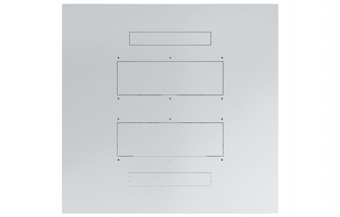 Шкаф телекоммуникационный напольный 19",42U(800x1000), ШТ-НП-42U-800-1000-ПП, передняя и задняя дверь перфорированная ССД