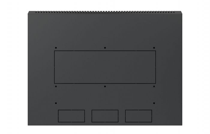 Шкаф телекоммуникационный настенный разборный черный 19”,18U(600x650), ШТ-НСр-18U-600-650-М-Ч дверь металл ССД