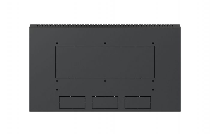 Шкаф телекоммуникационный настенный разборный черный 19”,6U(600x650), ШТ-НСр-6U-600-650-М-Ч дверь металл ССД