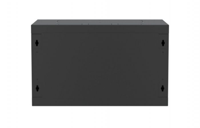 Шкаф телекоммуникационный настенный разборный черный 19”,6U(600x650), ШТ-НСр-6U-600-650-М-Ч дверь металл ССД