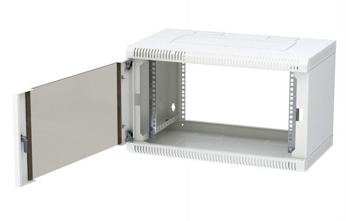 Шкаф телекоммуникационный настенный разборный 19”,6U(600x550), ШТ-НСр-6U-600-550-С дверь стекло ССД