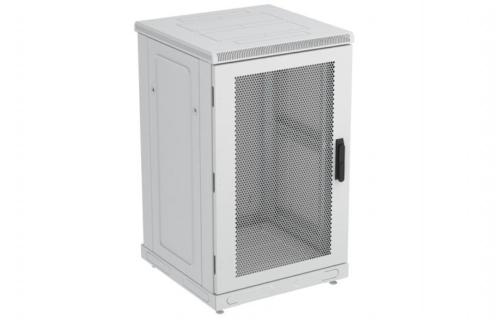Шкаф телекоммуникационный напольный 19",24U(600x1000), ШТ-НП-24U-600-1000-П, передняя дверь перфорированная ССД