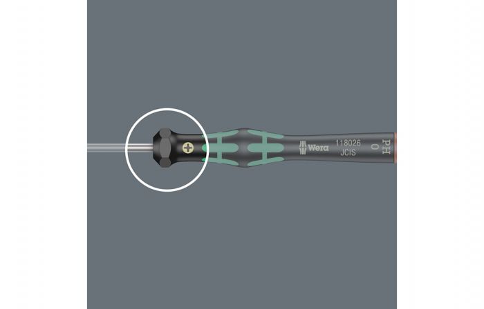 WE-118152	2035/6 B Kraftform Micro Набор отвёрток прецизионных + подставка, 6 пр., PH 0x60/1x80, SL 0.40x2.5x80/0.50x3.0x80/0.60x3.5x80/0.80x4.0x80