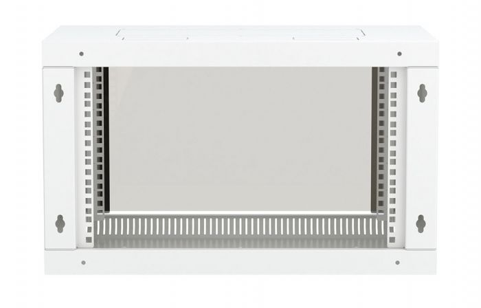 Шкаф телекоммуникационный настенный разборный 19”,6U(600x550), ШТ-НСр-6U-600-550-С дверь стекло ССД