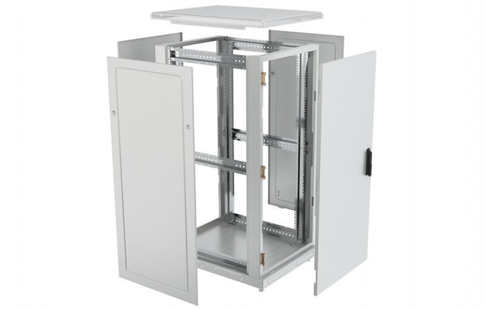 Шкаф телекоммуникационный напольный 19",33U(600x600), ШТ-НП-33U-600-600-М, передняя дверь металл ССД