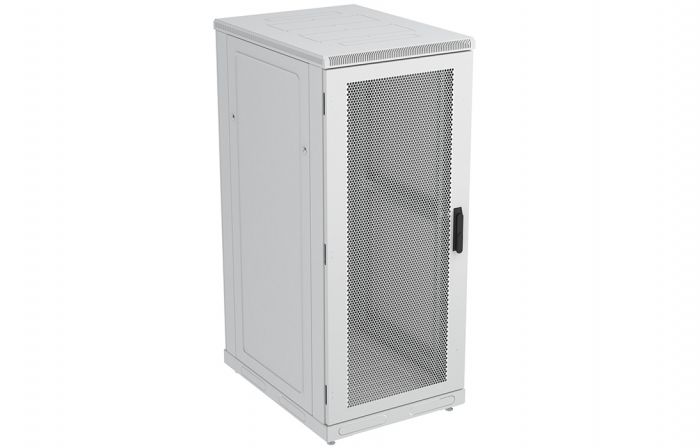 Шкаф телекоммуникационный напольный 19",27U(600x600), ШТ-НП-27U-600-600-П, передняя дверь перфорированная ССД