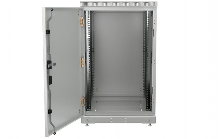 Шкаф телекоммуникационный напольный 19",24U(600x600), ШТ-НП-24U-600-600-М, передняя дверь металл ССД