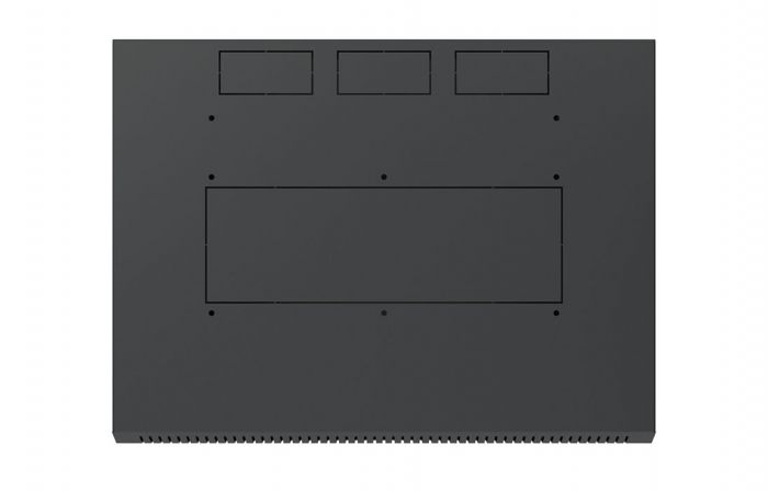 Шкаф телекоммуникационный настенный разборный черный 19”,12U(600x650), ШТ-НСр-12U-600-650-М-Ч дверь металл ССД