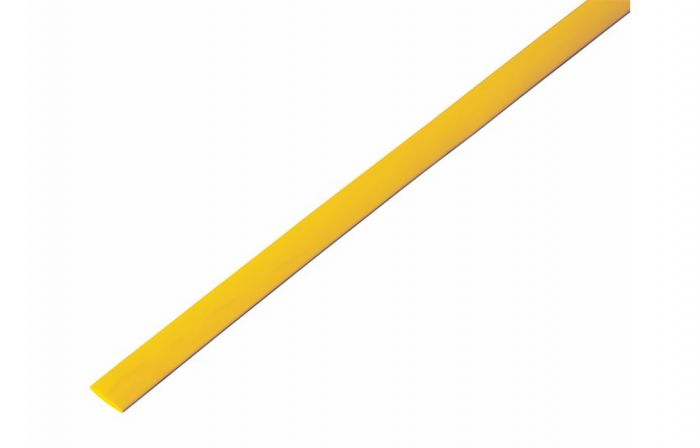 20-6002 Термоусадочная трубка REXANT 6,0/3,0 мм, желтая, упаковка 50 шт. по 1 м
