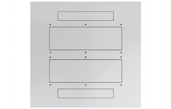 Шкаф телекоммуникационный напольный 19",47U(600x800), ШТ-НП-47U-600-800-ПП, передняя и задняя дверь перфорированная ССД