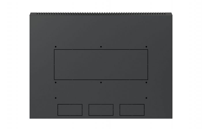 Шкаф телекоммуникационный настенный разборный черный 19”,12U(600x650), ШТ-НСр-12U-600-650-М-Ч дверь металл ССД