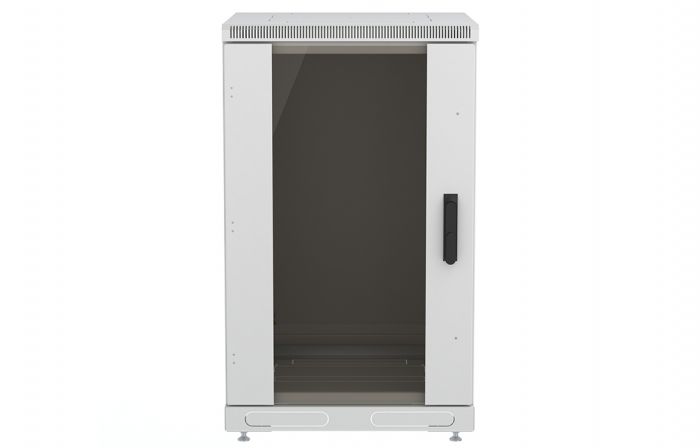Шкаф телекоммуникационный напольный 19",24U(600x800), ШТ-НП-24U-600-800-С, передняя дверь стекло ССД