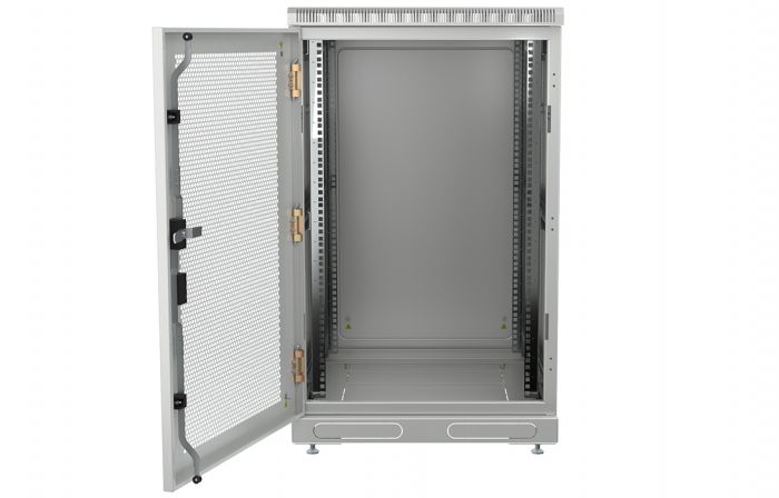 Шкаф телекоммуникационный напольный 19",24U(600x600), ШТ-НП-24U-600-600-П, передняя дверь перф ССД