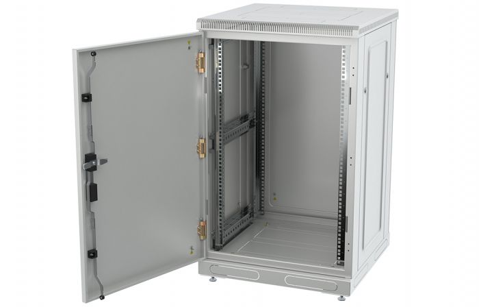Шкаф телекоммуникационный напольный 19",18U(600x800), ШТ-НП-18U-600-800-М, передняя дверь металл ССД