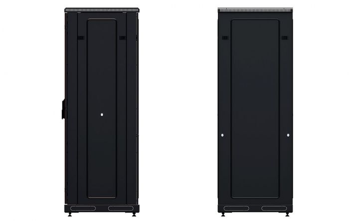 Шкаф телекоммуникационный напольный 19", 33U(600x800), ШТ-НП-М-33U-600-800-М-Ч, передняя дверь металл, черный ССД