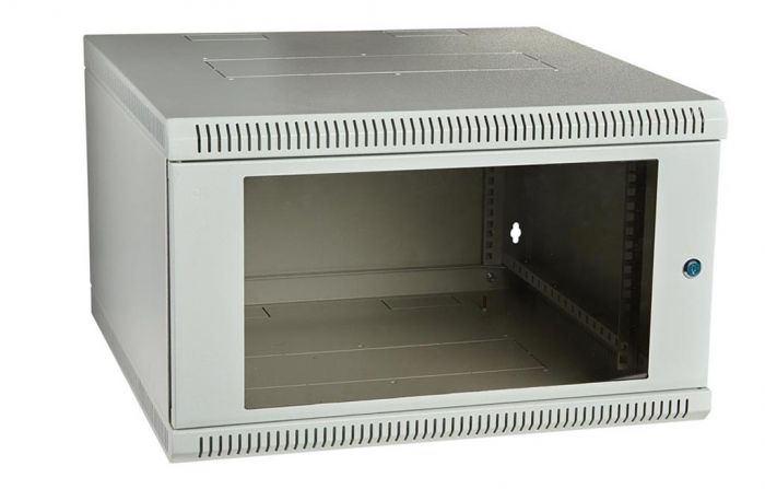 Шкаф телекоммуникационный настенный сварной 19”,18U(600x300), ШТ-НСс-18U-600-300-С дверь стекло ССД
