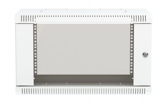 Шкаф телекоммуникационный настенный разборный 19”,6U(600x550), ШТ-НСр-6U-600-550-С дверь стекло ССД