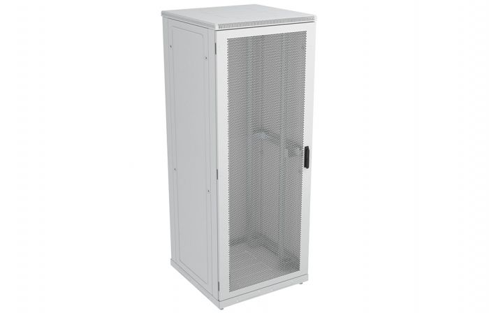 Шкаф телекоммуникационный напольный 19",42U(800x800), ШТ-НП-42U-800-800-П, передняя дверь перфорированная ССД