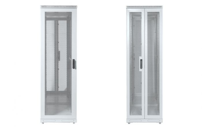 Шкаф телекоммуникационный напольный серверный 19",33U(600x1000) , ШТ-НП-С-33U-600-1000-ПП передняя,задняя двери перфорированные ССД