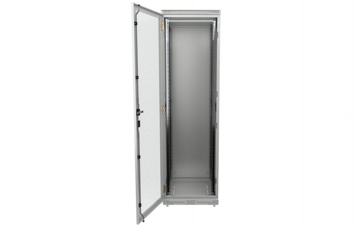 Шкаф телекоммуникационный напольный 19",47U(600x1000), ШТ-НП-47U-600-1000-ПП, передняя и задняя дверь перфорированная ССД