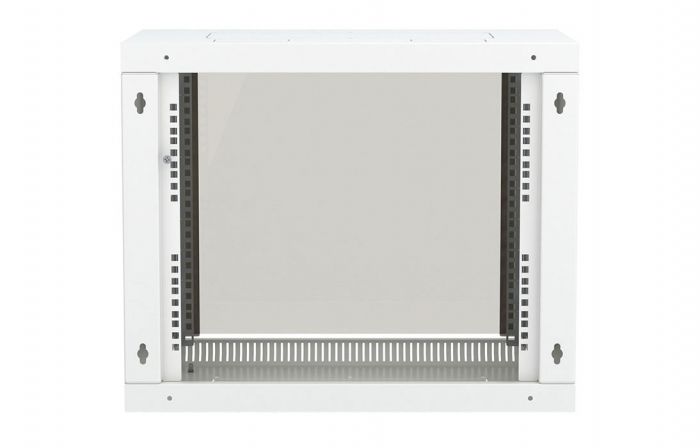 Шкаф телекоммуникационный настенный разборный 19”,15U(600x350), ШТ-НСр-15U-600-350-С дверь стекло ССД