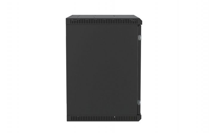 Шкаф телекоммуникационный настенный разборный черный 19”,15U(600x350), ШТ-НСр-15U-600-350-М-Ч дверь металл ССД