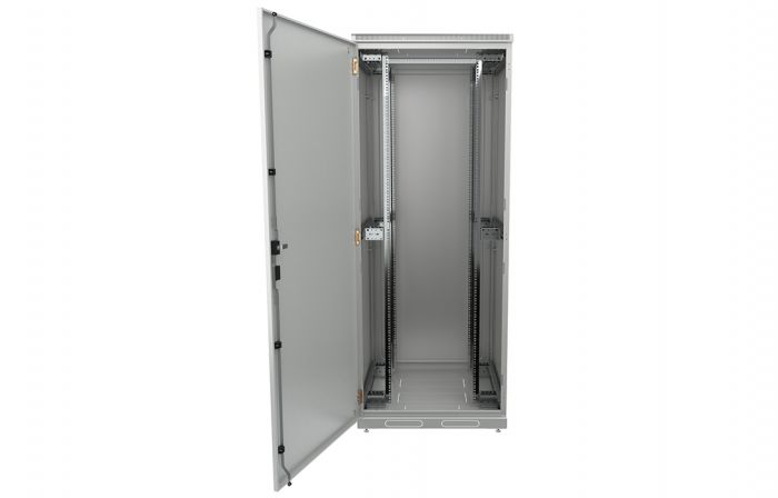 Шкаф телекоммуникационный напольный 19",42U(800x800), ШТ-НП-42U-800-800-М, передняя дверь металл ССД