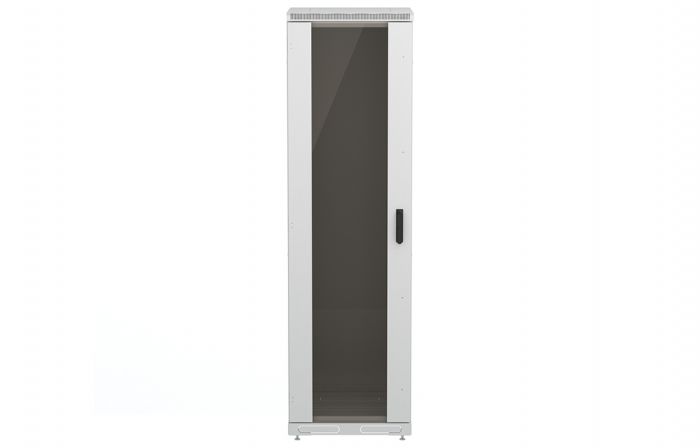 Шкаф телекоммуникационный напольный 19",42U(600x1000), ШТ-НП-42U-600-1000-С, передняя дверь стекло ССД