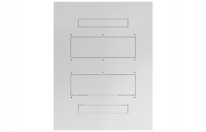 Шкаф телекоммуникационный напольный 19",33U(600x800), ШТ-НП-33U-600-800-ПП, передняя и задняя дверь перфорированная ССД