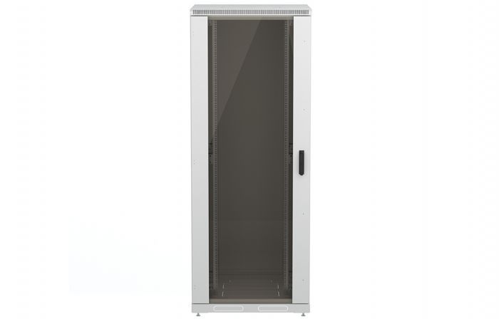 Шкаф телекоммуникационный напольный 19",42U(800x800), ШТ-НП-42U-800-800-С, передняя дверь стекло ССД