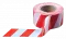 ЛО Лента оградительная штриховая 75мм 250м "Зебра", красно-белая