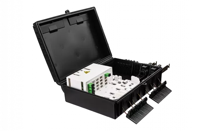 Муфта-кросс оптическая МКО-П3/СМ5-1PLC4-SC/APC-20SC-5SC/APC -1SC/APC ССД