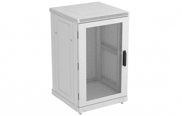 Шкаф телекоммуникационный напольный 19",24U(600x1000), ШТ-НП-24U-600-1000-П, передняя дверь перфорированная ССД