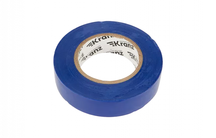 KR-09-2205 Изолента ПВХ KRANZ 19 мм х 25 м, синяя, упаковка 5 роликов