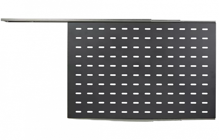 Полка перфорированная выдвижная ПВ-55(550х420) чёрная ССД