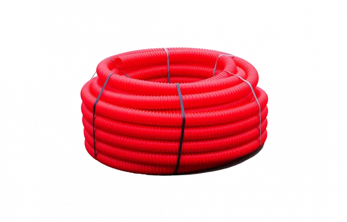 Труба ПНД гибкая для кабельной канализации д.110, 750Н, SN16, с протяжкой, 50м