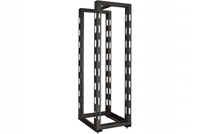 Стойка телекоммуникационная двухрамная СТ-38U-2М-К-Ч черная (комплектная) ССД