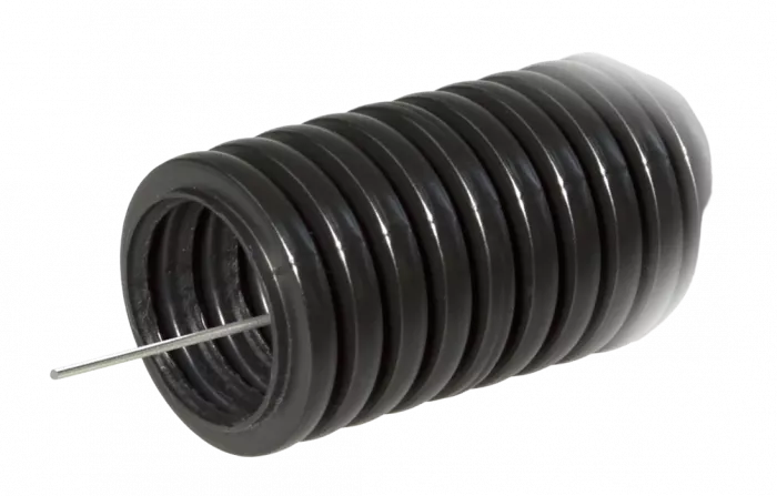 PR.024051 Труба гофрированная ПНД безгалогенная (HF) черная с/з д40 (15м/960м уп/пал) Строитель