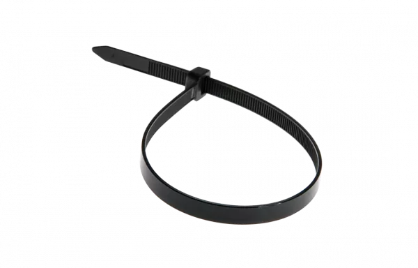 07-0203 Хомут-стяжка кабельная нейлоновая REXANT 200 x7,6 мм, черная, упаковка 100 шт.