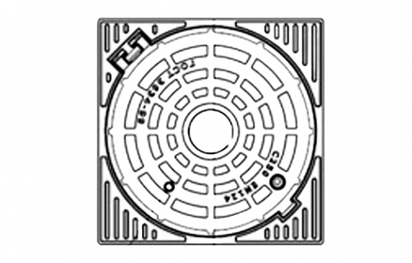 Корпус люка квадратного ВЧШГ тип Т "С-250" 2.7.8-60