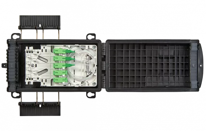 Муфта-кросс оптическая МКО-П1-М/C09-1PLC4-SC/APC-10SC-10SC/APC-2SC/APC ССД