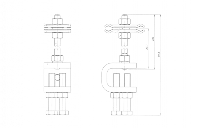 Зажим шлейфовый ЗКШ2М-11/14-2 ССД