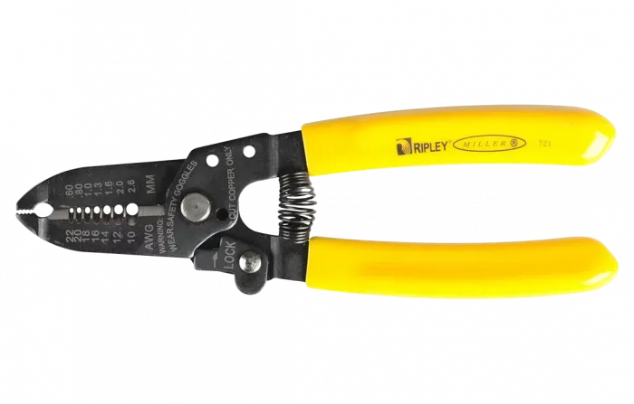 Стриппер Miller T-типа Multi-Wire 721 для снятия оболочек 0.6-2.6 мм (22-10 AWG) Ripley