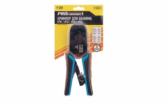 12-3432-6 Кримпер PROconnect HT-568R для обжима 8P8C, 6P6C