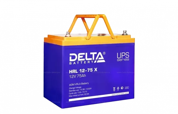 Аккумуляторная батарея Delta HRL 12-75 X (12V / 75Ah)