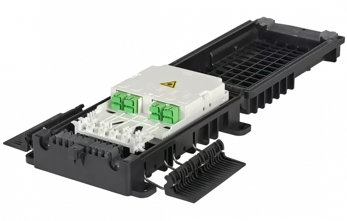 Муфта-кросс оптическая МКО-П1-М/С09-10SC-8SC/APC-8SC/APC ССД