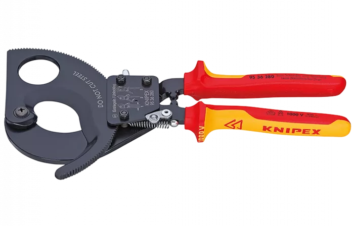 KN-9536280	Кабелерез с трещоткой VDE, Ø 52 мм (380 мм², MCM 750), Al секторный кабель до 4 х 150 мм², длина 250 мм